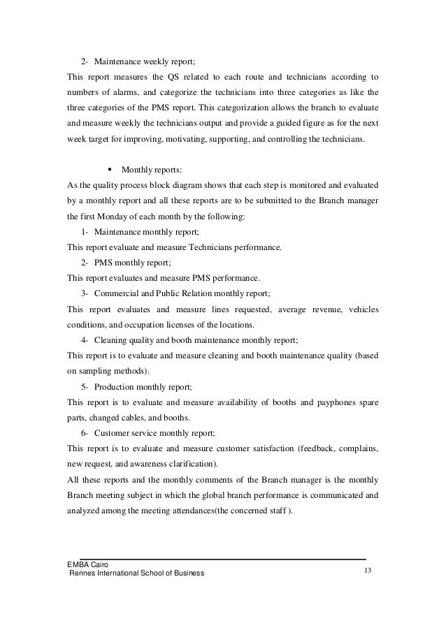 Writing a management report